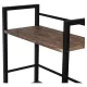 Стол на металлокаркасе BRABIX LOFT CD-005, 1200х520х1200 мм, 3 полки, цвет морёный дуб, 641221. Фото товара с разных ракурсов.