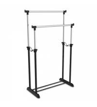 Вешалка для плечиков SHT-WR4150, 1615х860х440 мм, пластик/металл, черная/хром