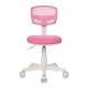 Кресло детское Бюрократ CH-W299/PK/TW-13A спинка сетка розовый TW-06A TW-13A (пластик белый). Фото товара с разных ракурсов.