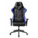 Кресло игровое геймерское Бюрократ VIKING 5 AERO BLUE черный/синий искусственная кожа. Фото товара с разных ракурсов.