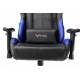 Кресло игровое геймерское Бюрократ VIKING 5 AERO BLUE черный/синий искусственная кожа. Фото товара с разных ракурсов.