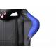 Кресло игровое геймерское Бюрократ VIKING 5 AERO BLUE черный/синий искусственная кожа. Фото товара с разных ракурсов.